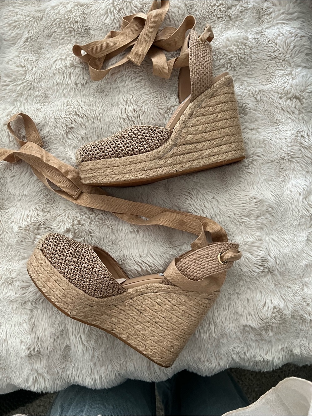 Steve Madden Locket Espadrille Wedge Sandals - Picture 4 of 9